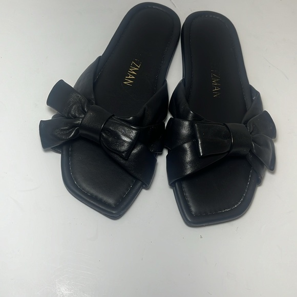 Stuart Weitzman
Sofia bow-embellished slides(worn) - Picture 7 of 9